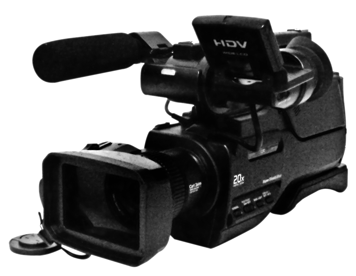 Professional H D V Camcorder PNG Image