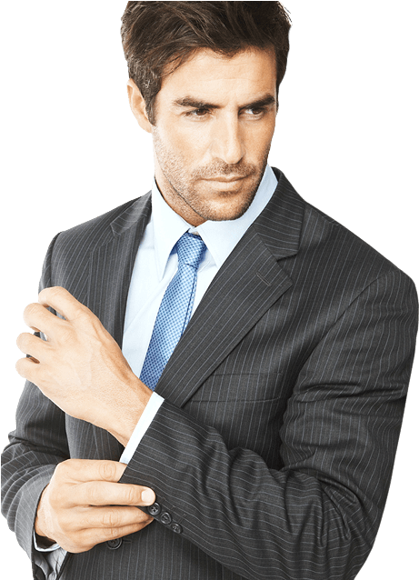 Professional Man Adjusting Cuff PNG Image