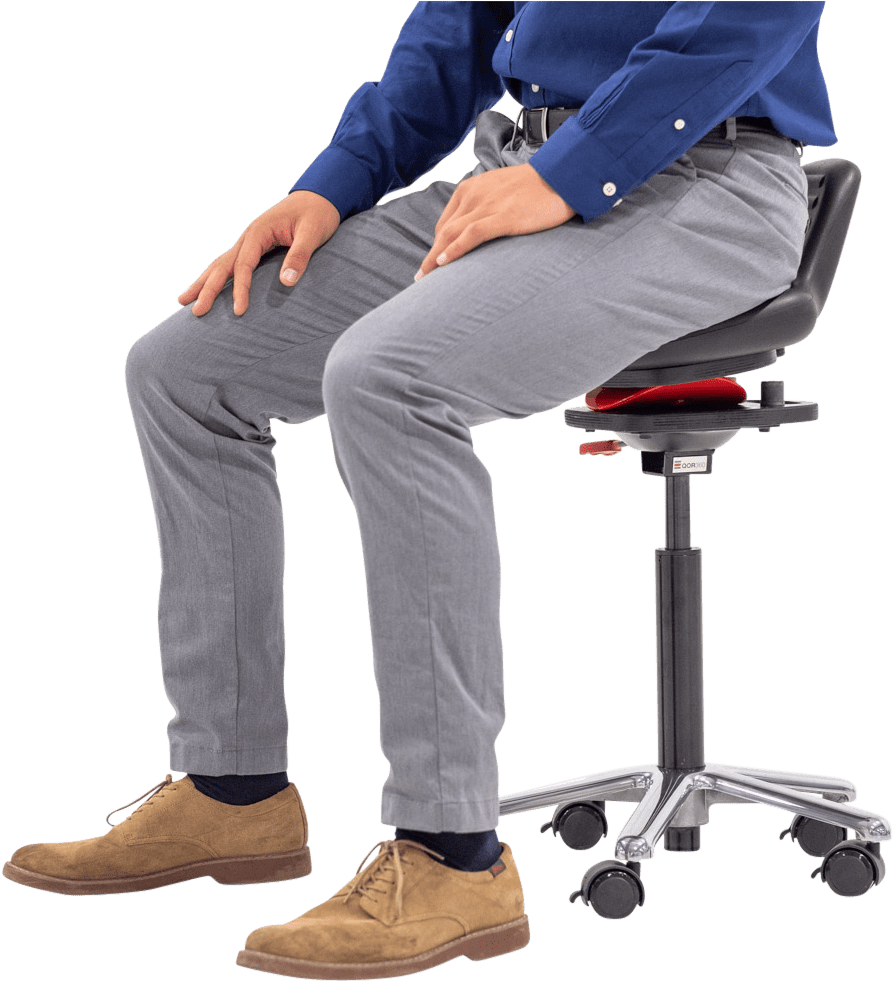 Professional Man Sittingin Office Chair PNG Image