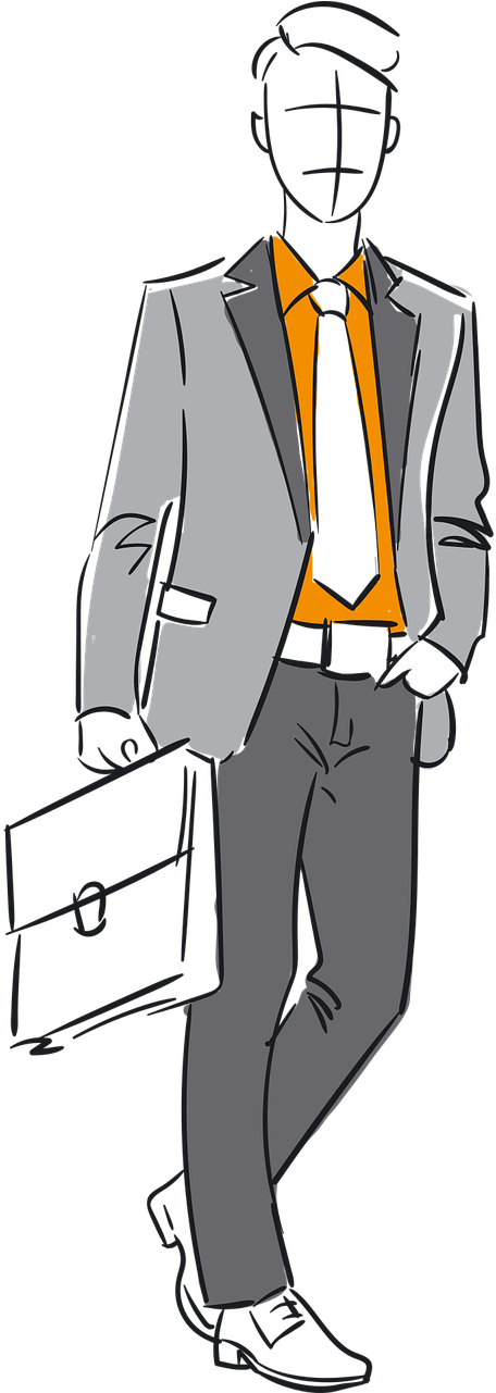 Professional Manin Suitwith Briefcase PNG Image