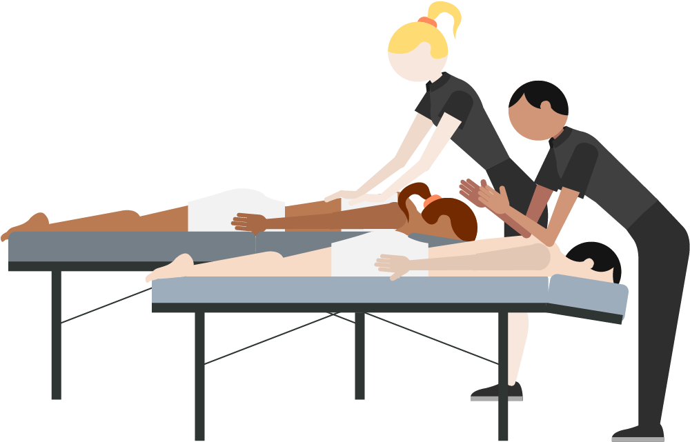 Professional Massage Session PNG Image