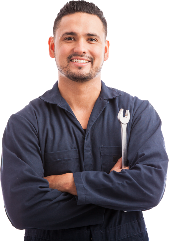 Professional Mechanic Portrait PNG Image