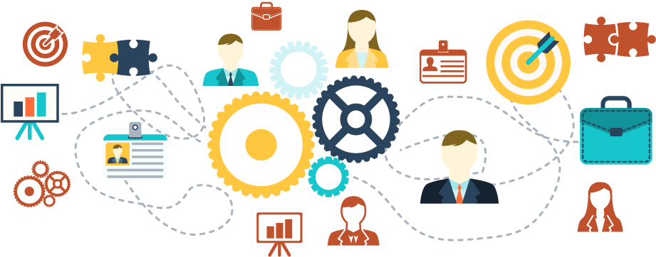 Professional Network Teamwork Concept PNG Image