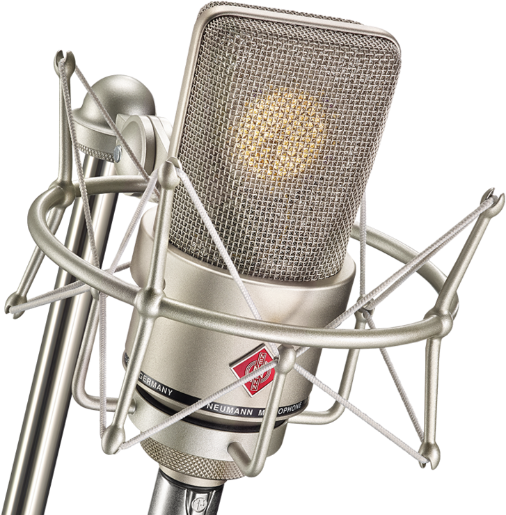 Professional Neumann Studio Microphone PNG Image