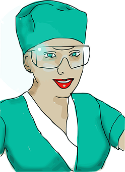 Professional Nurse Illustration PNG Image