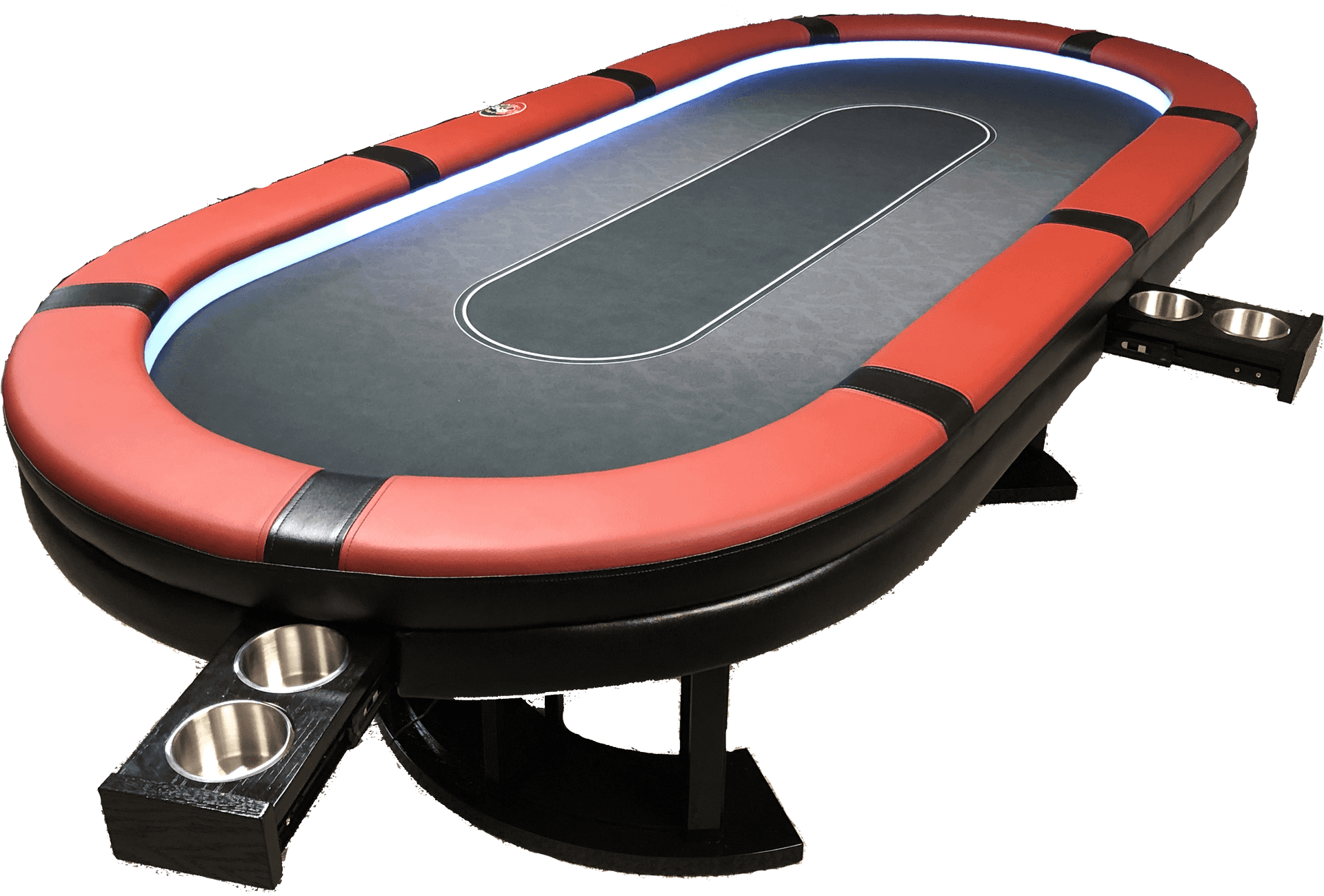 Professional Poker Tablewith Lights PNG Image