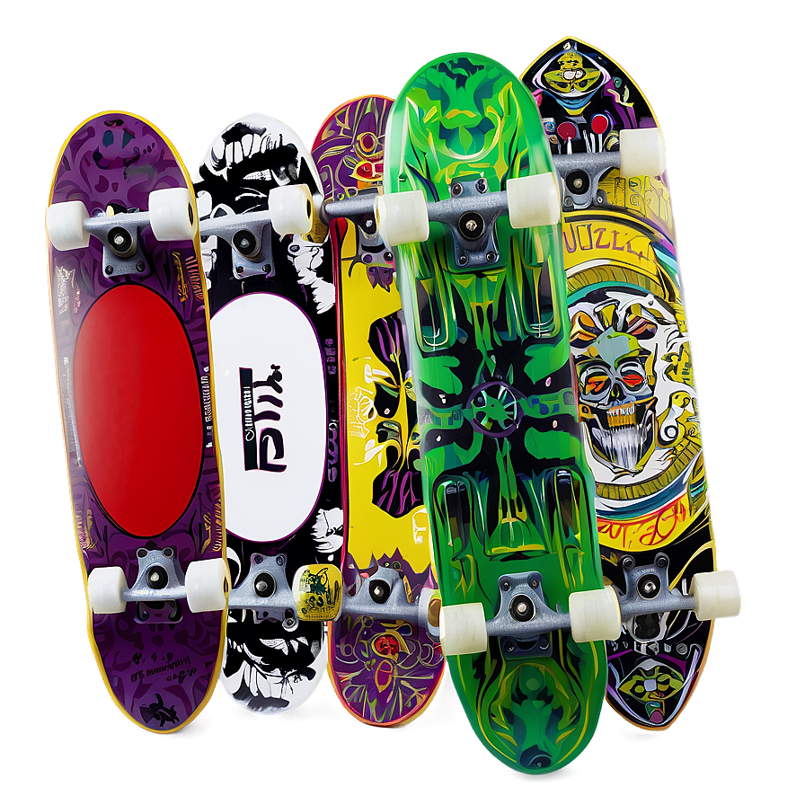 Professional Skateboard Deck Art Png Obr PNG Image