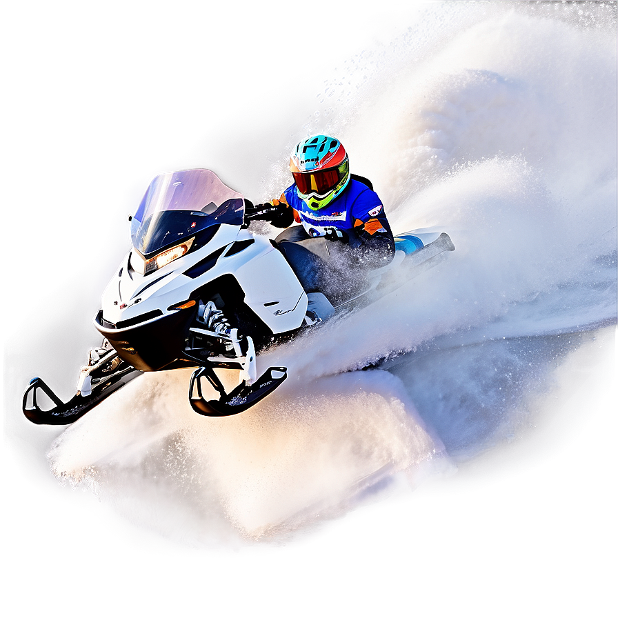 Professional Snowmobile Racing Png Wyt PNG Image