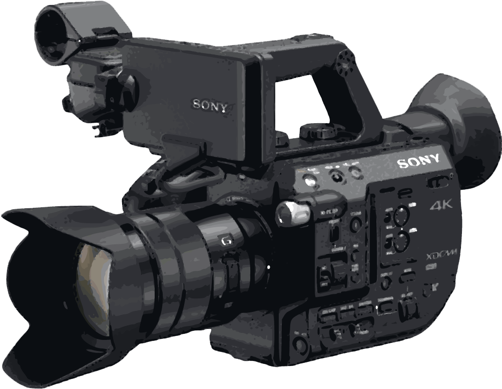 Professional Sony4 K Video Camera PNG Image