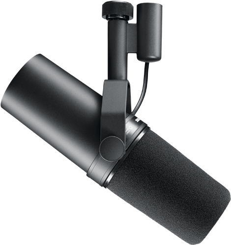 Professional Studio Microphone PNG Image