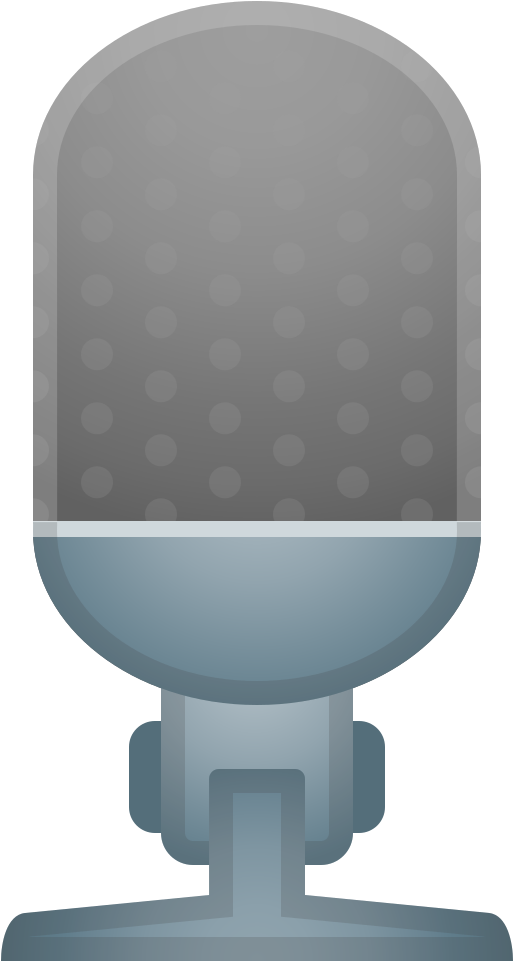 Professional Studio Microphone Icon PNG Image