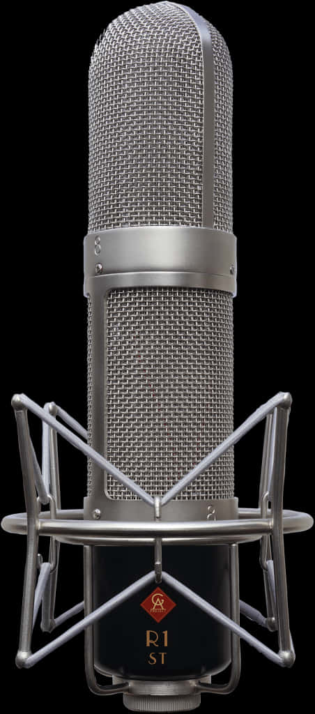 Professional Studio Microphone PNG Image