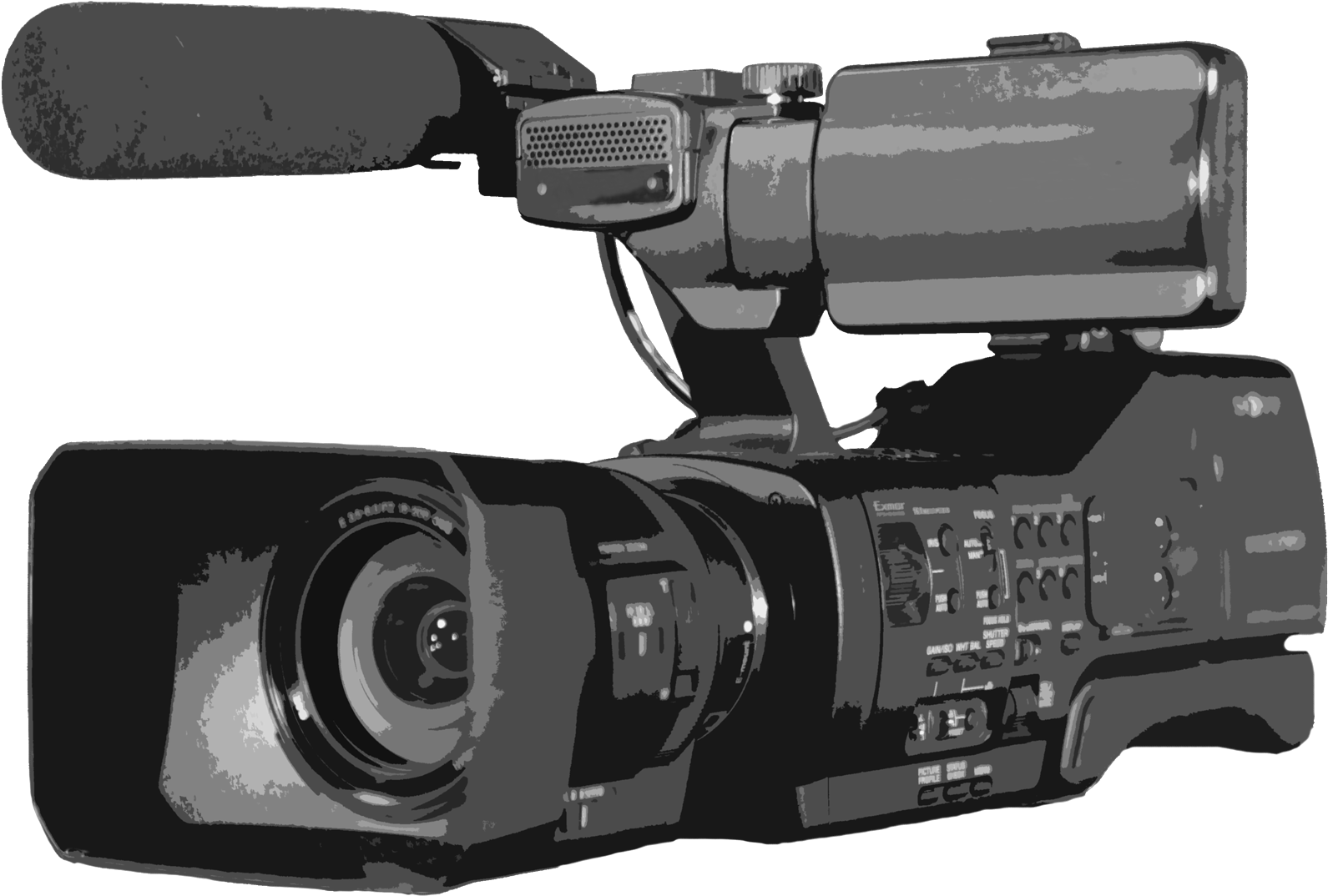 Professional Video Camera PNG Image