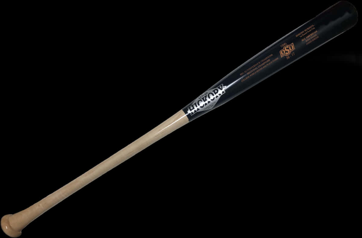 Professional Wooden Baseball Bat PNG Image