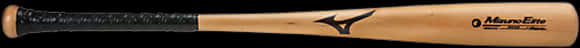 Professional Wooden Baseball Bat PNG Image