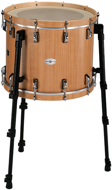 Professional Wooden Bass Drumon Stand PNG Image