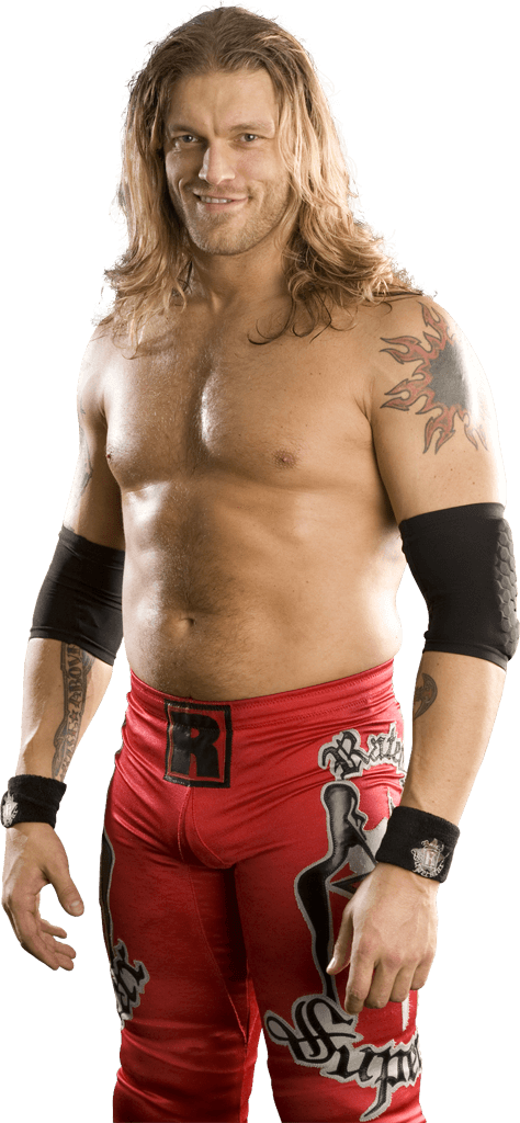 Professional Wrestlerin Red Attire PNG Image