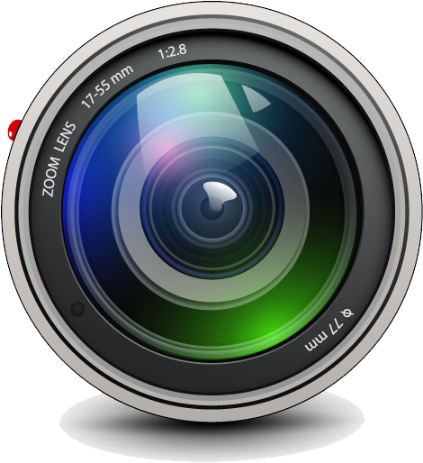 Professional Zoom Camera Lens Graphic PNG Image