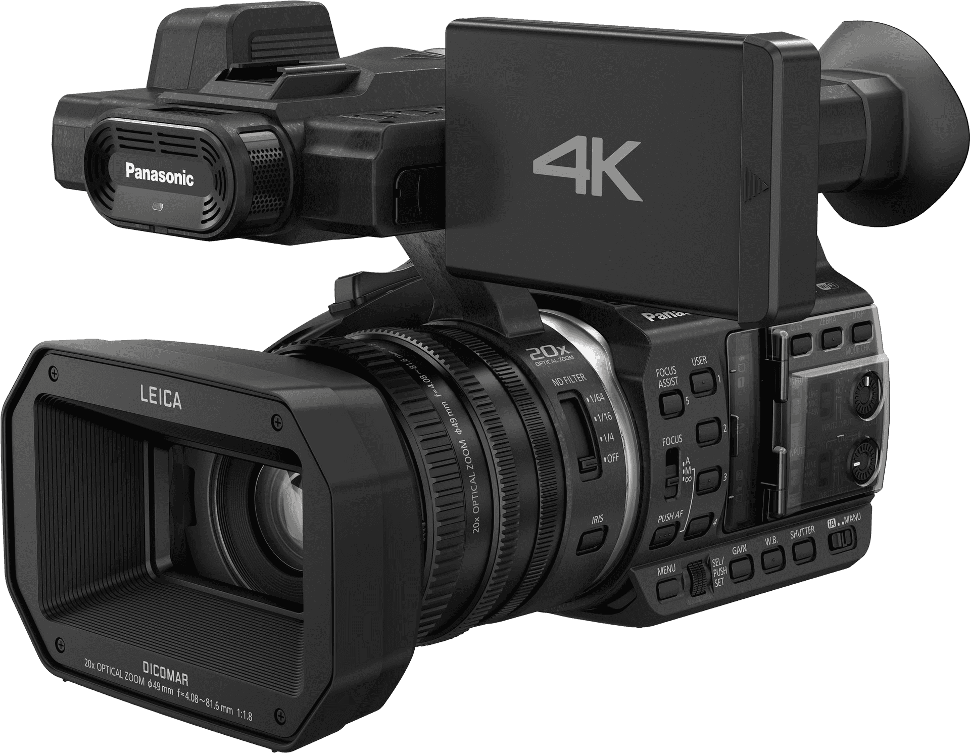 Professional4 K Video Camera Panasonic PNG Image