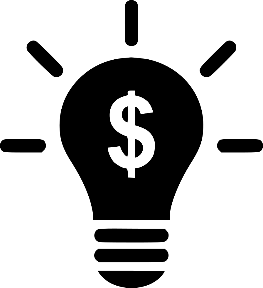 Profitable Idea Light Bulb Icon PNG Image