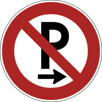 Prohibition Sign Redand Black PNG Image