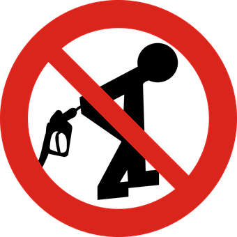 Prohibition Sign Redand Black PNG Image