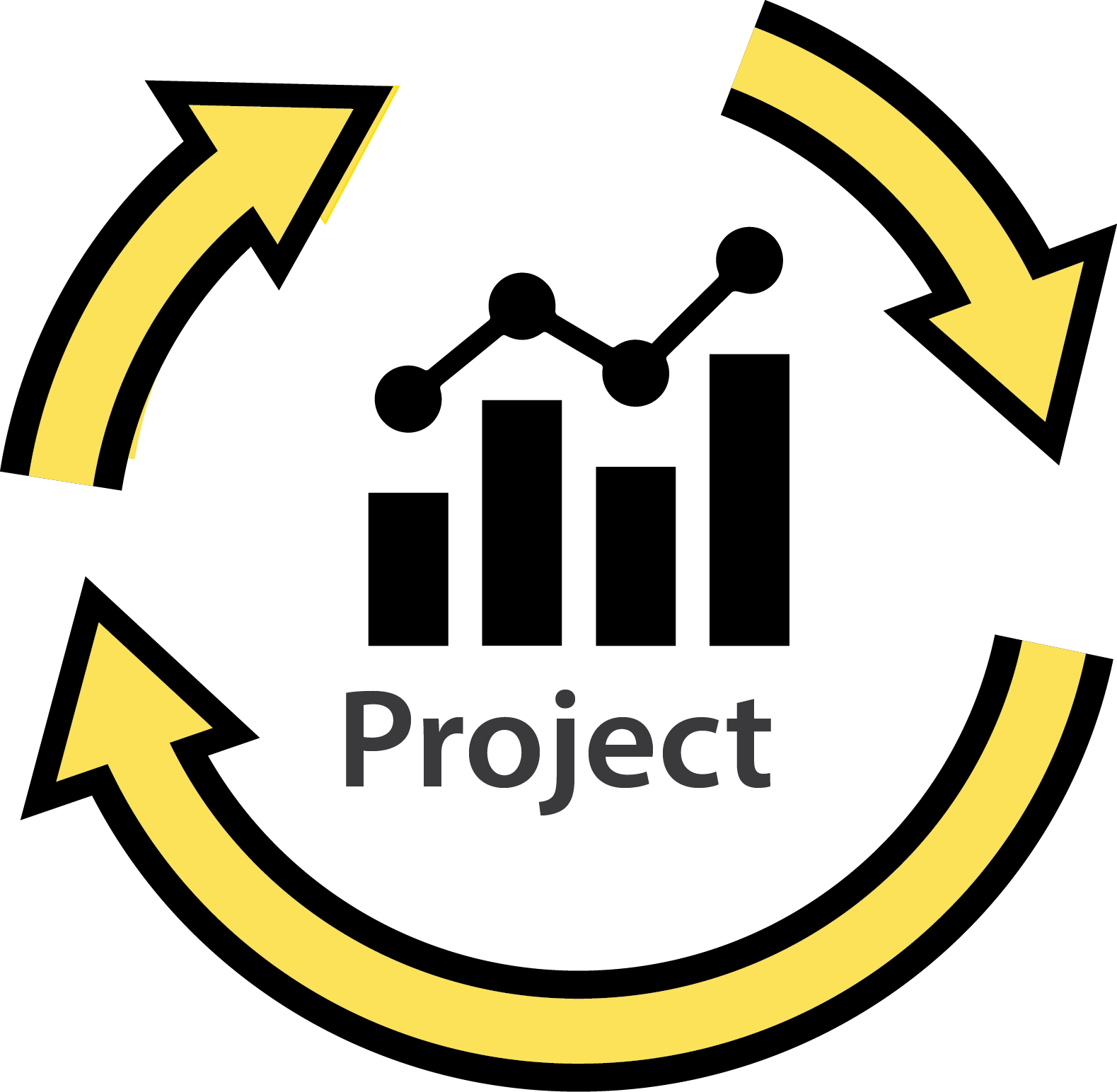 Project Cycle Graph Arrows PNG Image