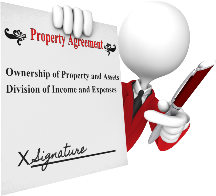 Property Agreement Signing3 D Character PNG Image