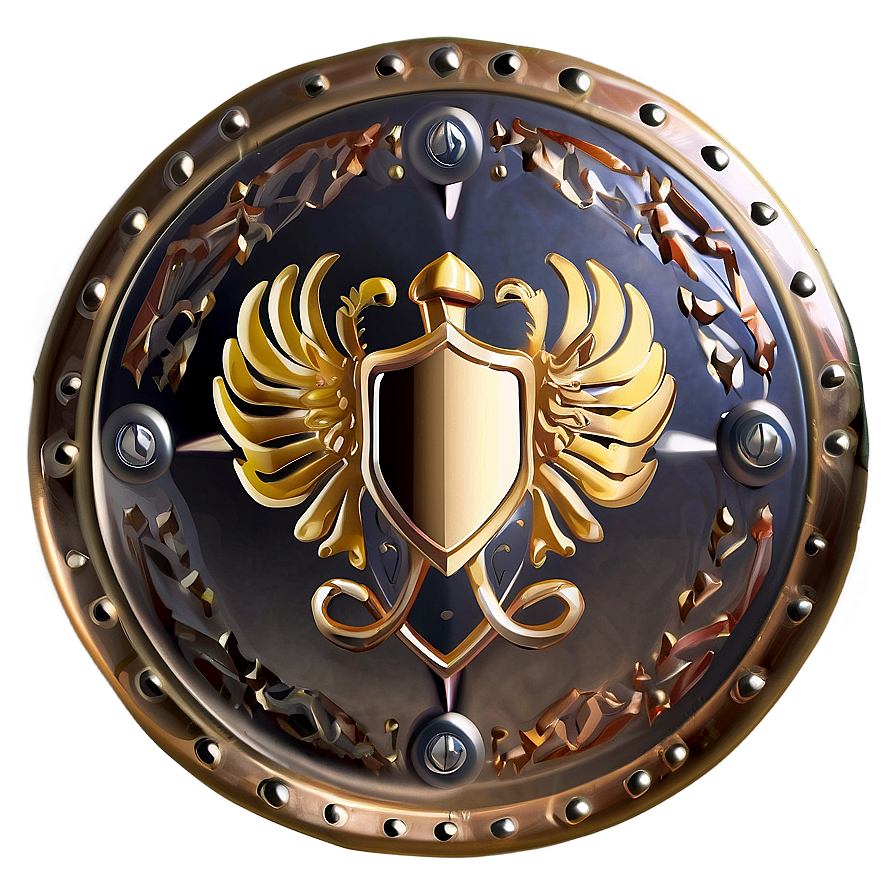 Protector's Gold Shield Png 37 PNG Image