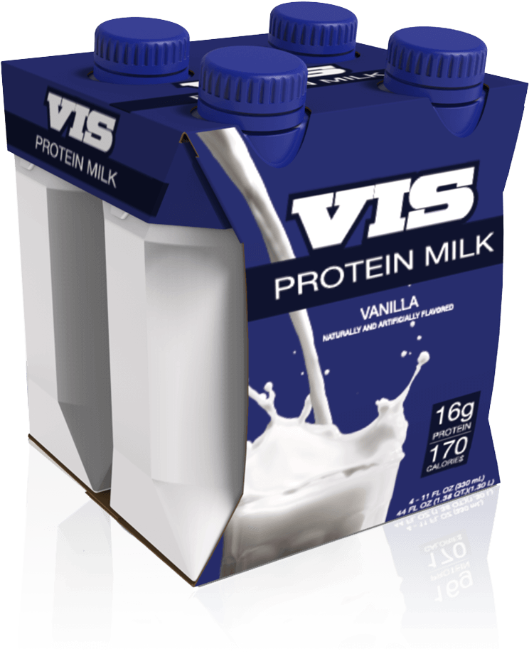 Protein Milk Carton Vanilla Flavor PNG Image