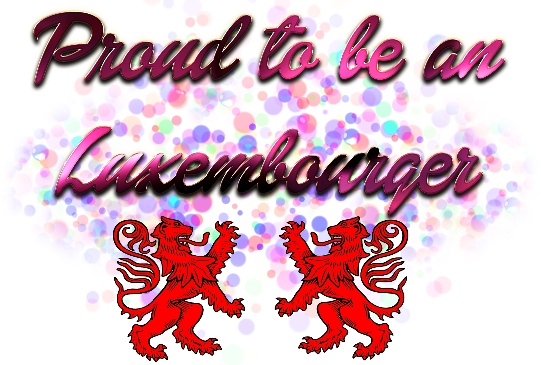 Proudtobe Luxembourger Graphic PNG Image