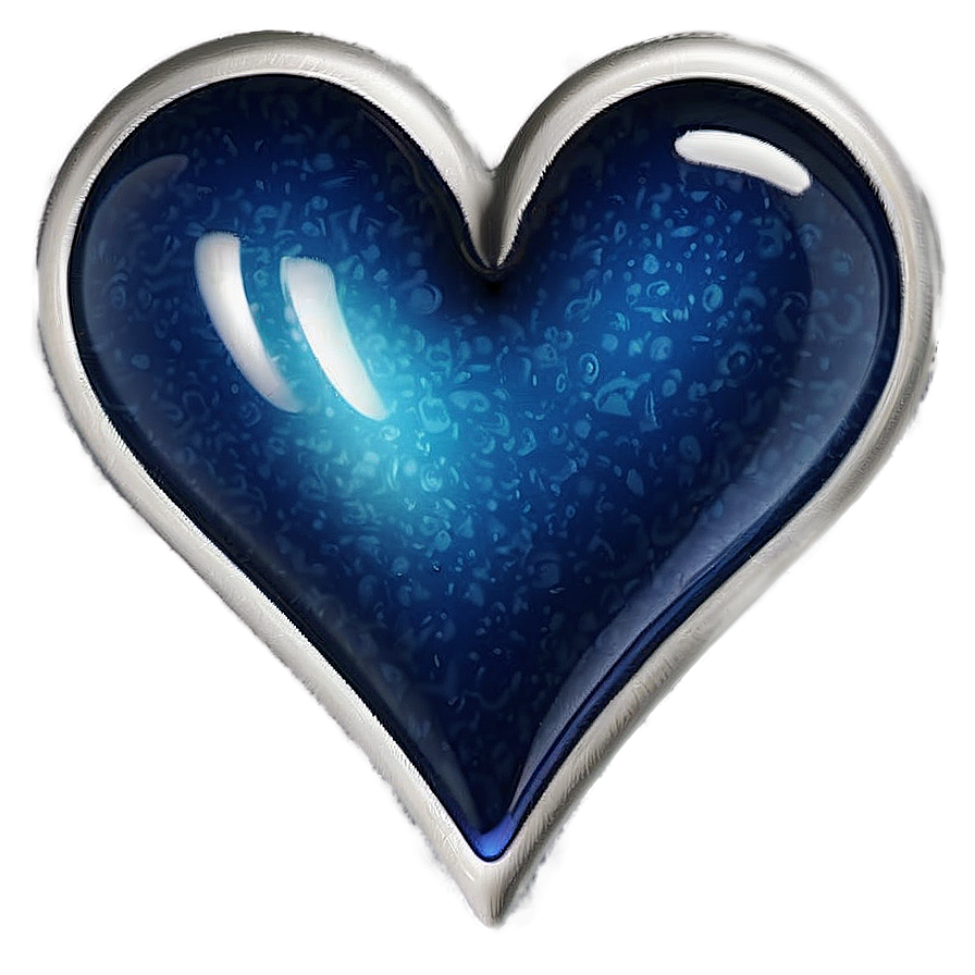 Prussian Blue Heart Emoji Png 06272024 PNG Image