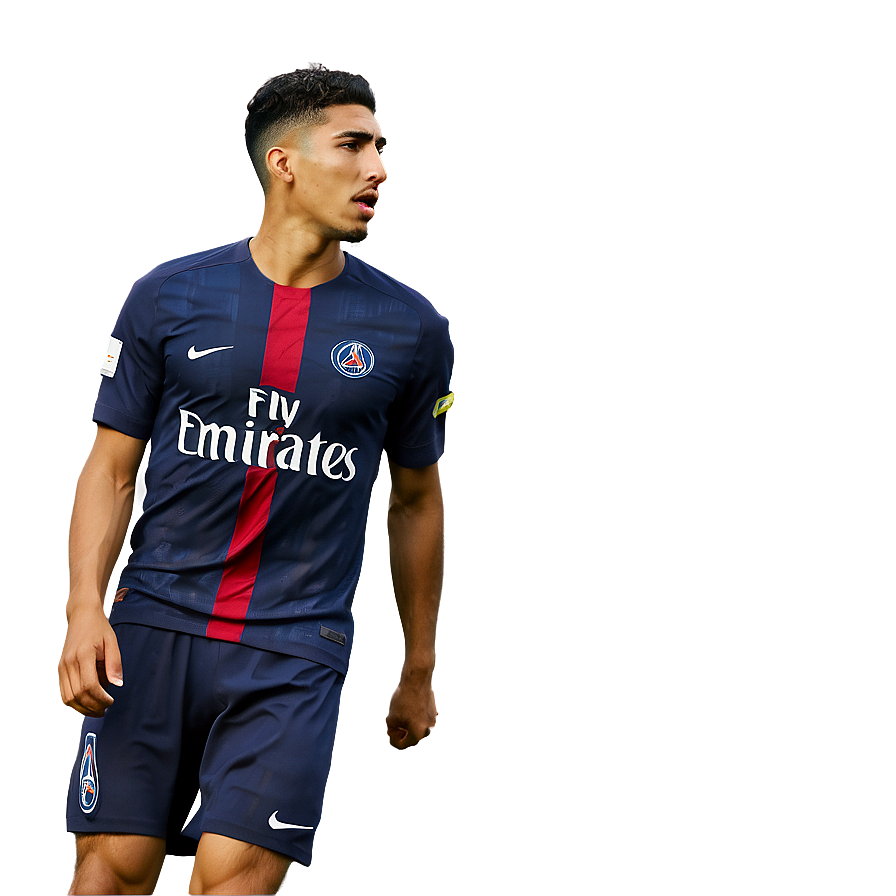 Psg Hakimi Wallpaper Png Kqs PNG Image