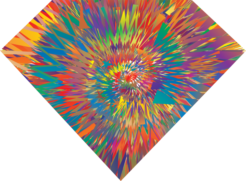 Psychedelic Explosion Abstract PNG Image