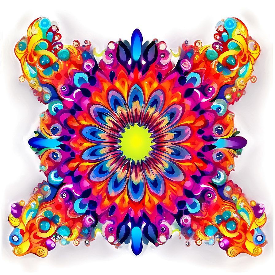 Psychedelic Lets Glow Crazy Pattern Png 87 PNG Image