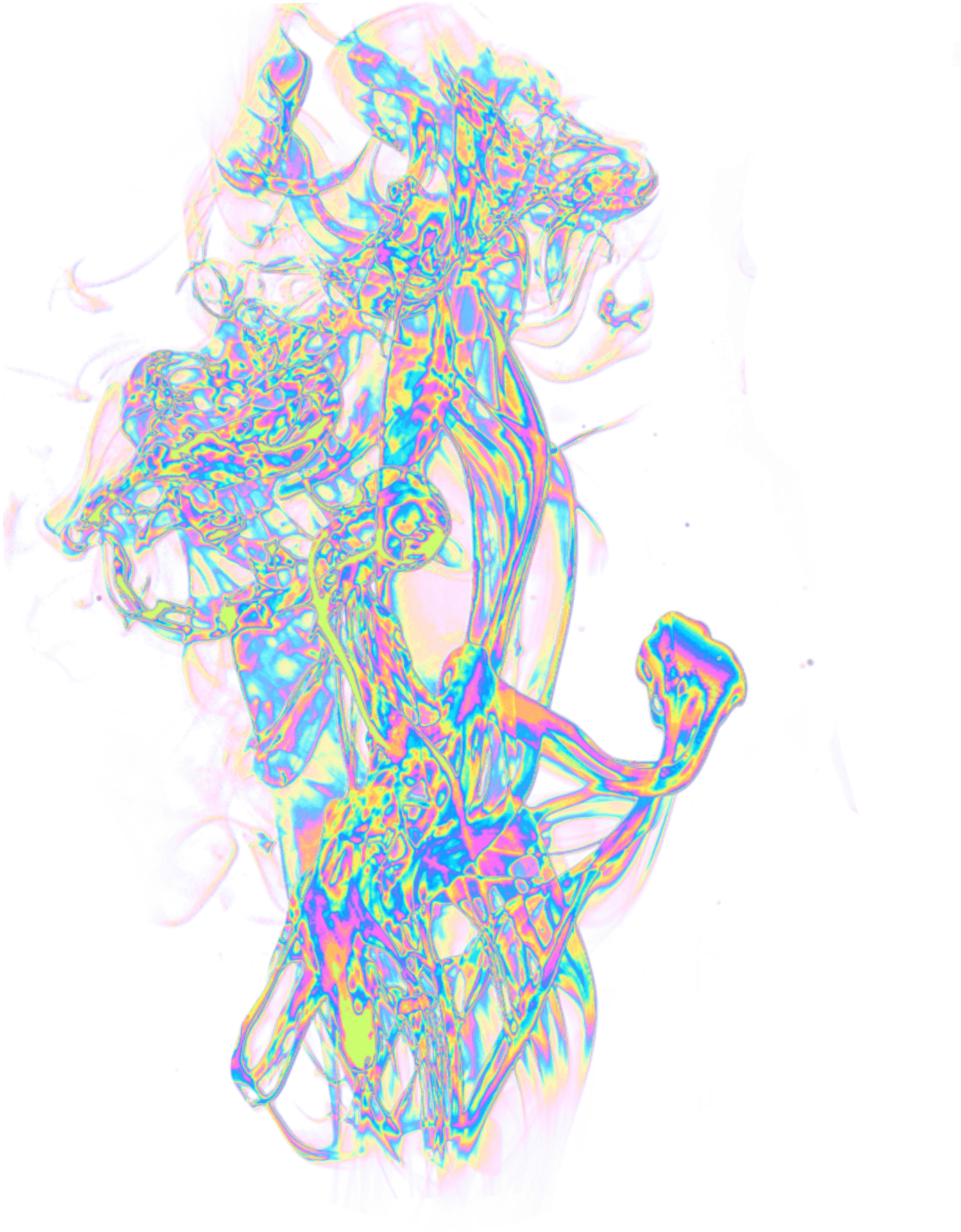 Psychedelic Smoke Art PNG Image