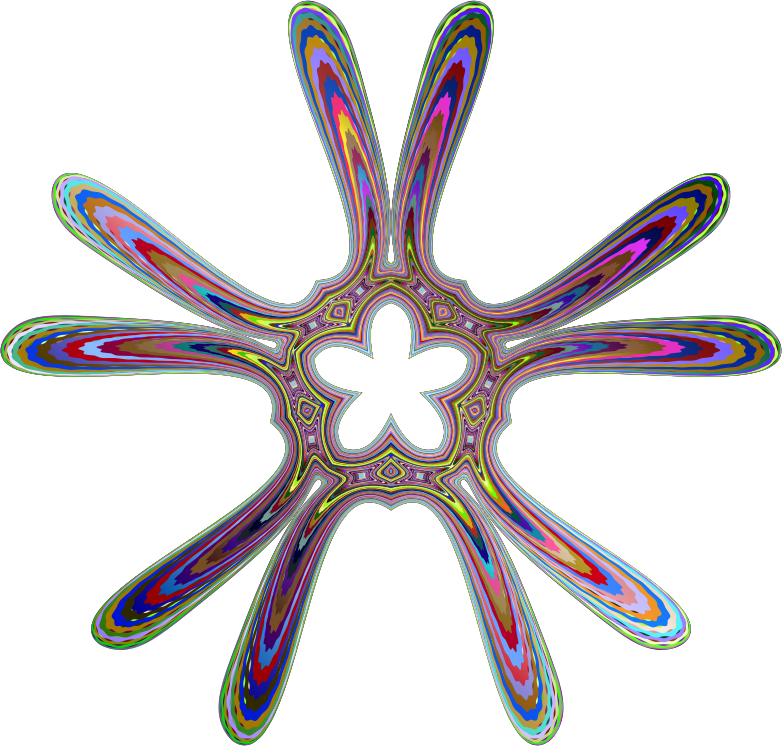 Psychedelic_ Starburst_ Pattern PNG Image