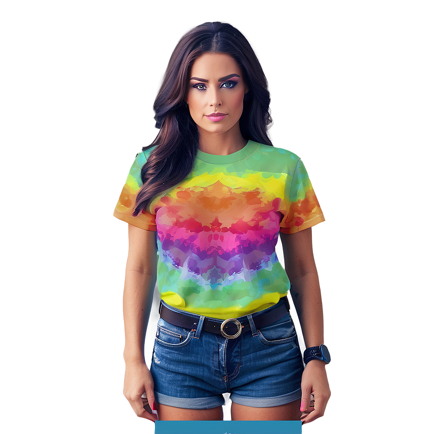 Psychedelic T-shirt Graphic Png Dvj57 PNG Image