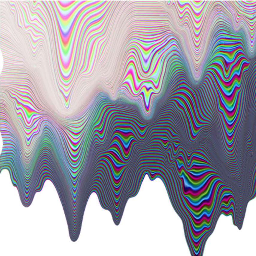 Psychedelic Wave Patterns PNG Image