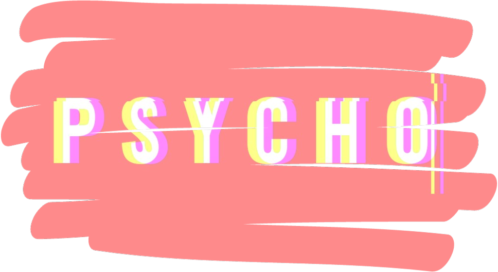 Psycho Text Abstract Background PNG Image