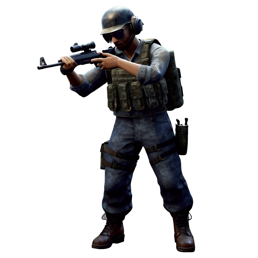 Pubg Character Action Pose Png 35 PNG Image