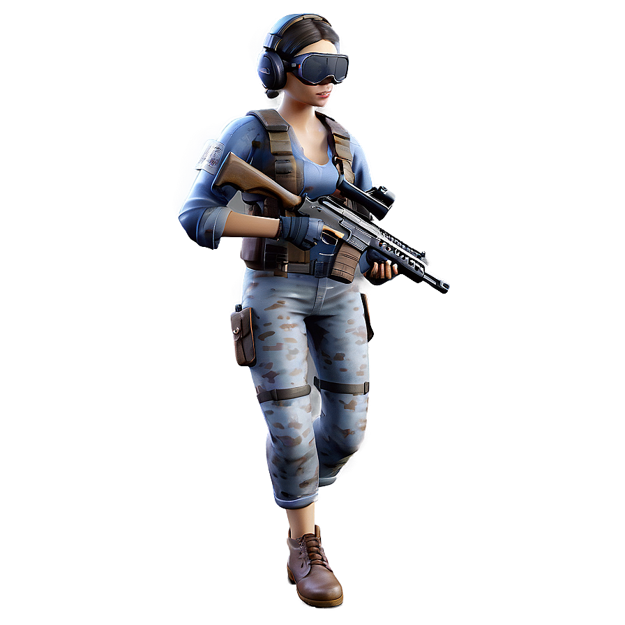 Pubg Character In Camo Png 06262024 PNG Image