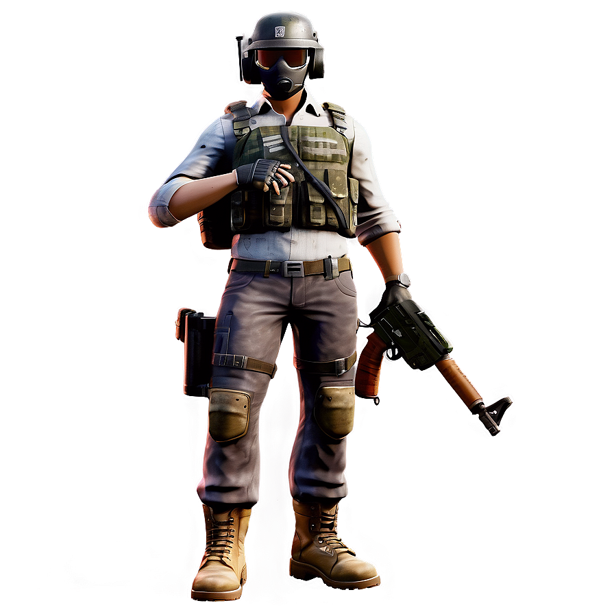 Pubg Character With Chicken Dinner Png 21 PNG Image