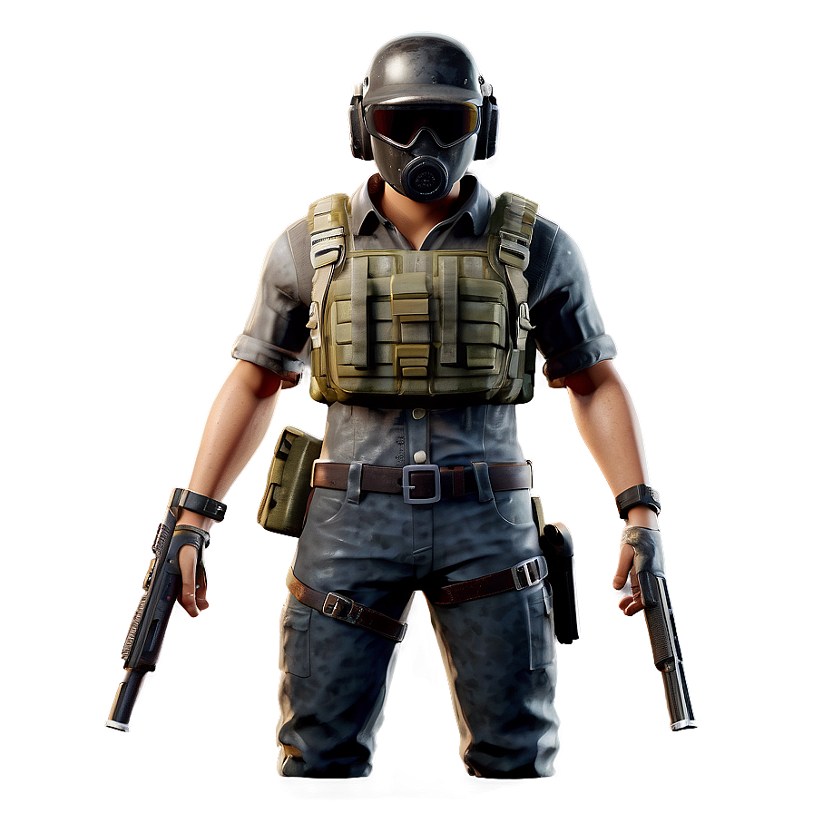 Pubg Character With Flare Gun Png 47 PNG Image