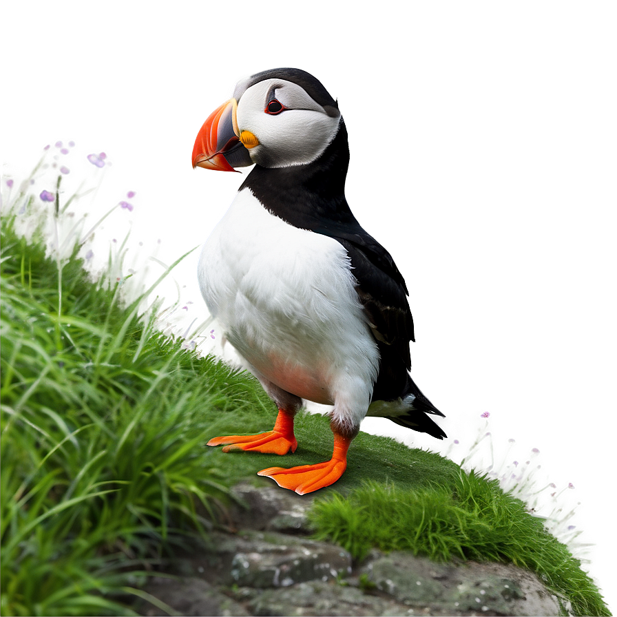 Puffin On Cliff Png 92 PNG Image