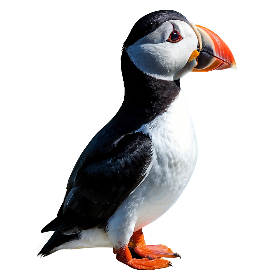 Puffin Watching Sunset Png Ccs37 PNG Image