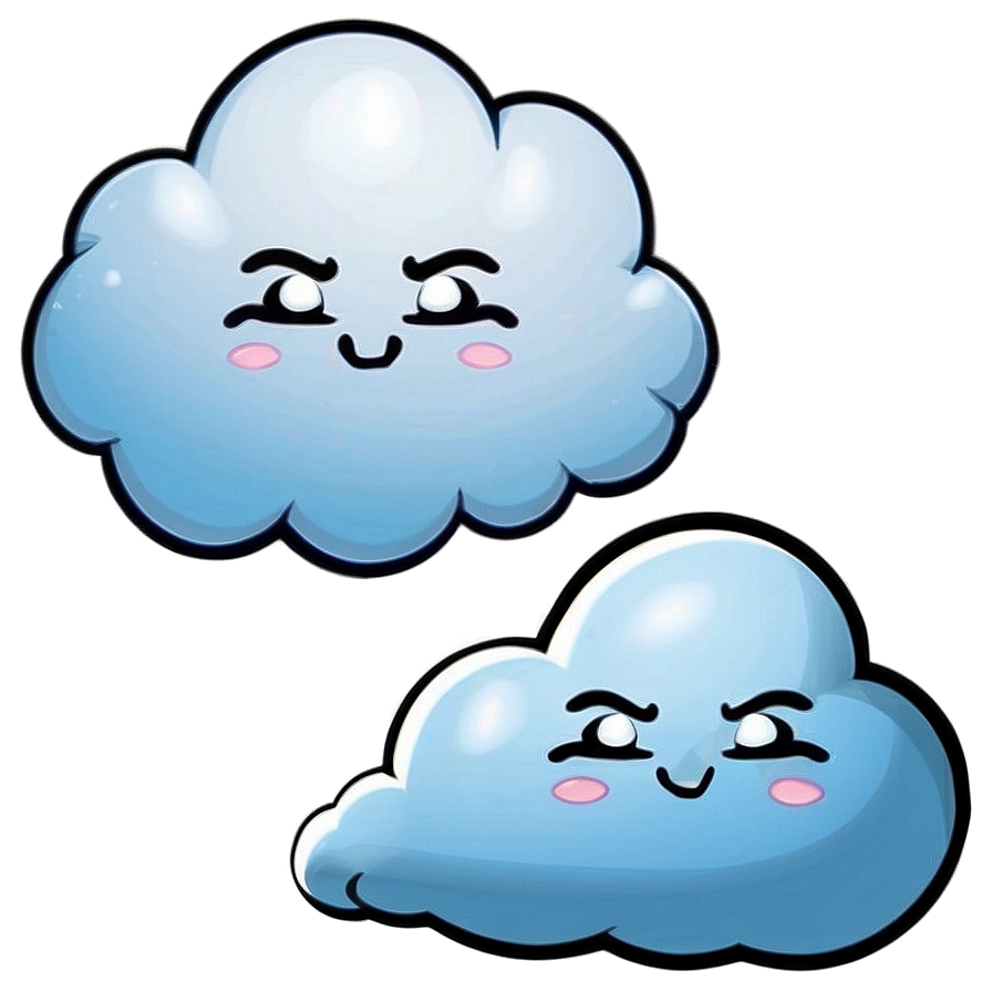 Puffy Cute Cloud Png Shk PNG Image