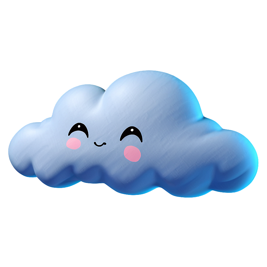 Puffy Cute Cloud Png Yoy32 PNG Image