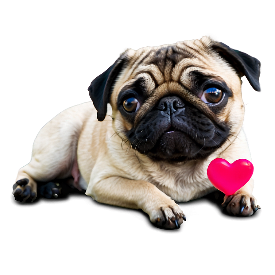 Pug In Love Png 05232024 PNG Image