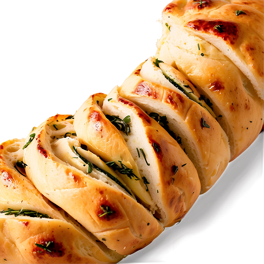 Pull-apart Garlic Bread Png Qgl61 PNG Image